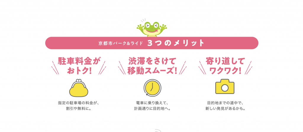 京都市内は乗りカエル!京都市パークアンドライド プロモーション